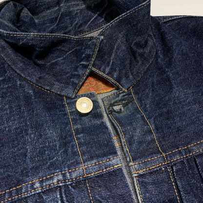 【中古品】【メンズ】 WAREHOUSE ウエアハウス DUCK DIGGER 1ST MODEL DENIM JACKET DD-2001 ダック ディガー ファーストタイプ デニムジャケット アウター Gジャン 145-260802-ko-06-tei サイズ：38 カラー：インディゴ 万代Net店