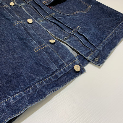 【中古品】【メンズ】 WAREHOUSE ウエアハウス DUCK DIGGER 1ST MODEL DENIM JACKET DD-2001 ダック ディガー ファーストタイプ デニムジャケット アウター Gジャン 145-260802-ko-06-tei サイズ：38 カラー：インディゴ 万代Net店