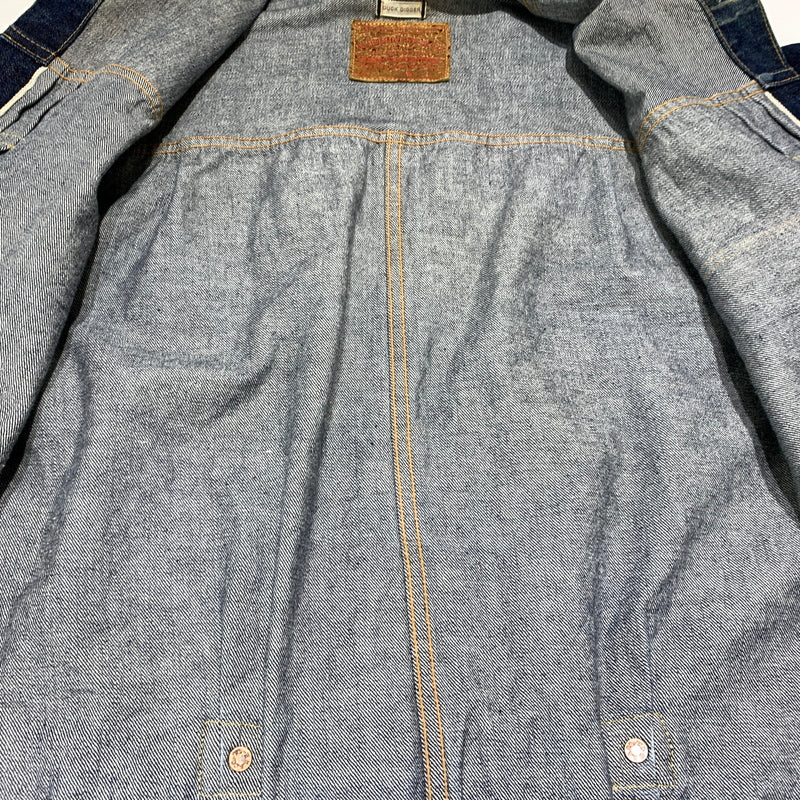 【中古品】【メンズ】 WAREHOUSE ウエアハウス DUCK DIGGER 1ST MODEL DENIM JACKET DD-2001 ダック ディガー ファーストタイプ デニムジャケット アウター Gジャン 145-260802-ko-06-tei サイズ：38 カラー：インディゴ 万代Net店