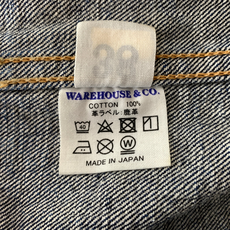 【中古品】【メンズ】 WAREHOUSE ウエアハウス DUCK DIGGER 1ST MODEL DENIM JACKET DD-2001 ダック ディガー ファーストタイプ デニムジャケット アウター Gジャン 145-260802-ko-06-tei サイズ：38 カラー：インディゴ 万代Net店