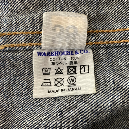 【中古品】【メンズ】 WAREHOUSE ウエアハウス DUCK DIGGER 1ST MODEL DENIM JACKET DD-2001 ダック ディガー ファーストタイプ デニムジャケット アウター Gジャン 145-260802-ko-06-tei サイズ：38 カラー：インディゴ 万代Net店