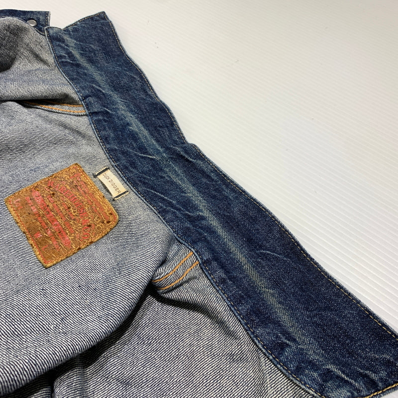 【中古品】【メンズ】 WAREHOUSE ウエアハウス DUCK DIGGER 1ST MODEL DENIM JACKET DD-2001 ダック ディガー ファーストタイプ デニムジャケット アウター Gジャン 145-260802-ko-06-tei サイズ：38 カラー：インディゴ 万代Net店
