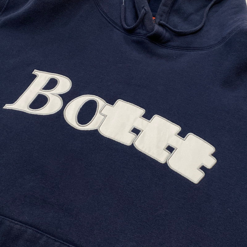 【中古品】【メンズ】 BOTT ボット × MSW モダンストリートウェア 別注コラボ LOGO HOODIE SP234BOTT01 ロゴ フーディ 長袖 トップス プルーオーバーパーカー 142-260803-sa-20-tei サイズ：XL カラー：ネイビー 万代Net店