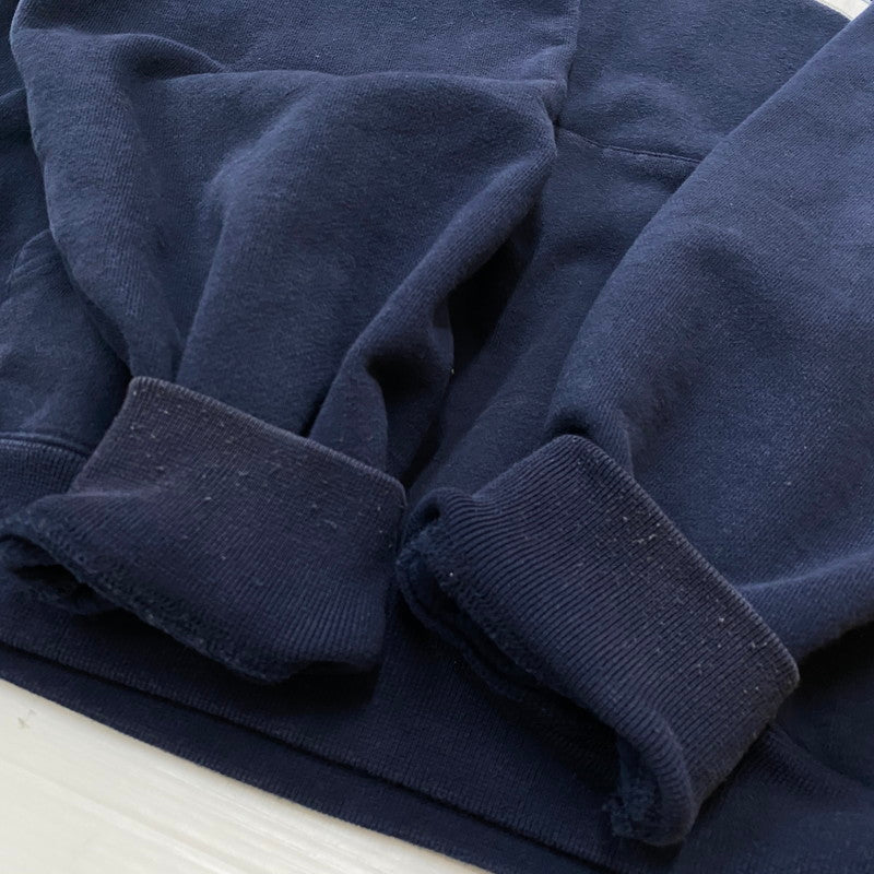 【中古品】【メンズ】 BOTT ボット × MSW モダンストリートウェア 別注コラボ LOGO HOODIE SP234BOTT01 ロゴ フーディ 長袖 トップス プルーオーバーパーカー 142-260803-sa-20-tei サイズ：XL カラー：ネイビー 万代Net店