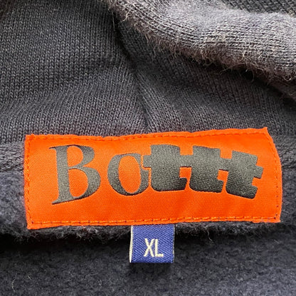 【中古品】【メンズ】 BOTT ボット × MSW モダンストリートウェア 別注コラボ LOGO HOODIE SP234BOTT01 ロゴ フーディ 長袖 トップス プルーオーバーパーカー 142-260803-sa-20-tei サイズ：XL カラー：ネイビー 万代Net店