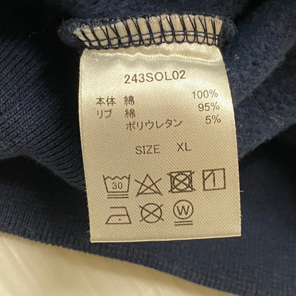 【中古品】【メンズ】 SOL SOONERORLATER ソル スーナーオアレイター LOGO HOODIE 243SOL02 ロゴ フーディ 長袖 トップス プルーオーバーパーカー 142-260803-sa-19-tei サイズ：XL カラー：ネイビー 万代Net店