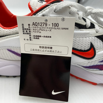 【中古品】【メンズ】 NIKE ナイキ × Supreme シュプリーム 別注 コラボ AIR ZOOM STREAK SPCTRUM PLUS WHITE AQ1279-100 エアズームストリーク スペクトラムプラス スニーカー 靴 シューズ 160-260804-ko-08-tei サイズ：26cm カラー：ホワイト 万代Net店