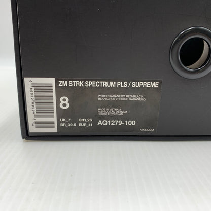 【中古品】【メンズ】 NIKE ナイキ × Supreme シュプリーム 別注 コラボ AIR ZOOM STREAK SPCTRUM PLUS WHITE AQ1279-100 エアズームストリーク スペクトラムプラス スニーカー 靴 シューズ 160-260804-ko-08-tei サイズ：26cm カラー：ホワイト 万代Net店