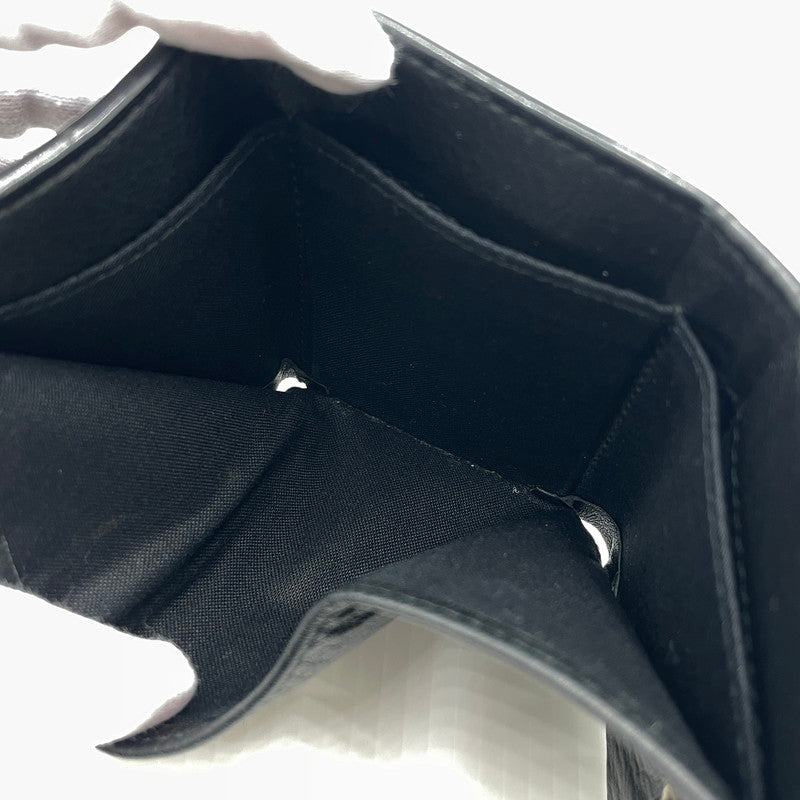 【中古品】【メンズ】 BALENCIAGA バレンシアガ PAPIER MINI WALLET 391446 DLQON ペーパー ミニ ウォレット 三つ折り財布 181-260804-yo-05-tei カラー：ブラック 万代Net店
