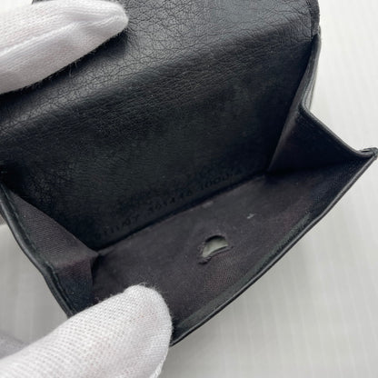【中古品】【メンズ】 BALENCIAGA バレンシアガ PAPIER MINI WALLET 391446 DLQON ペーパー ミニ ウォレット 三つ折り財布 181-260804-yo-05-tei カラー：ブラック 万代Net店