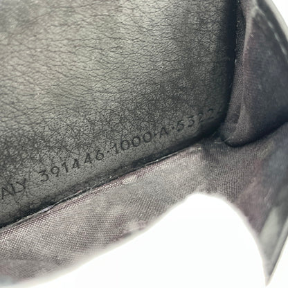 【中古品】【メンズ】 BALENCIAGA バレンシアガ PAPIER MINI WALLET 391446 DLQON ペーパー ミニ ウォレット 三つ折り財布 181-260804-yo-05-tei カラー：ブラック 万代Net店