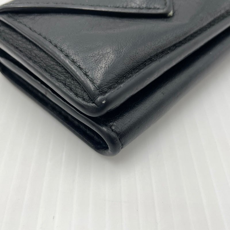 【中古品】【メンズ】 BALENCIAGA バレンシアガ PAPIER MINI WALLET 391446 DLQON ペーパー ミニ ウォレット 三つ折り財布 181-260804-yo-05-tei カラー：ブラック 万代Net店