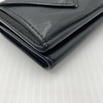 【中古品】【メンズ】 BALENCIAGA バレンシアガ PAPIER MINI WALLET 391446 DLQON ペーパー ミニ ウォレット 三つ折り財布 181-260804-yo-05-tei カラー：ブラック 万代Net店