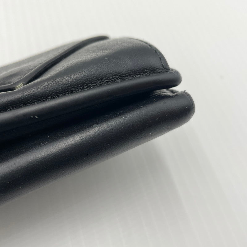 【中古品】【メンズ】 BALENCIAGA バレンシアガ PAPIER MINI WALLET 391446 DLQON ペーパー ミニ ウォレット 三つ折り財布 181-260804-yo-05-tei カラー：ブラック 万代Net店