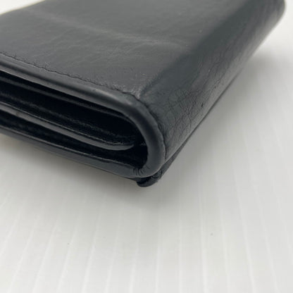 【中古品】【メンズ】 BALENCIAGA バレンシアガ PAPIER MINI WALLET 391446 DLQON ペーパー ミニ ウォレット 三つ折り財布 181-260804-yo-05-tei カラー：ブラック 万代Net店