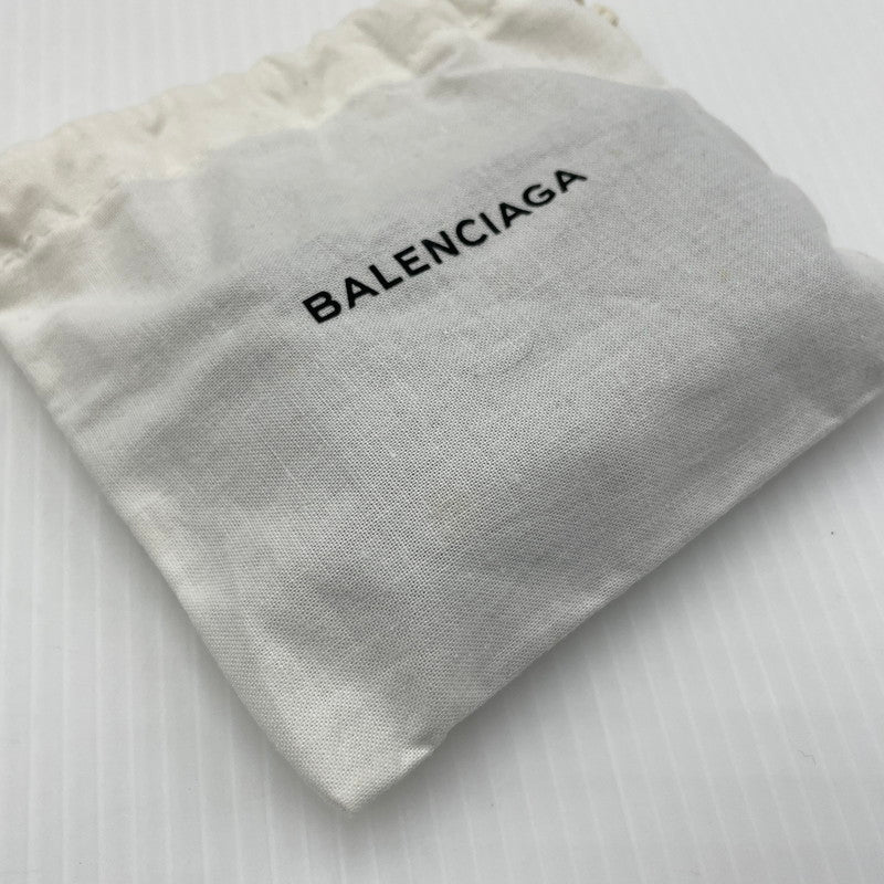 【中古品】【メンズ】 BALENCIAGA バレンシアガ PAPIER MINI WALLET 391446 DLQON ペーパー ミニ ウォレット 三つ折り財布 181-260804-yo-05-tei カラー：ブラック 万代Net店