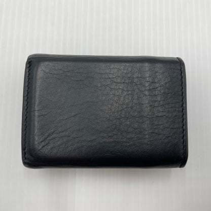 【中古品】【メンズ】 BALENCIAGA バレンシアガ PAPIER MINI WALLET 391446 DLQON ペーパー ミニ ウォレット 三つ折り財布 181-260804-yo-05-tei カラー：ブラック 万代Net店