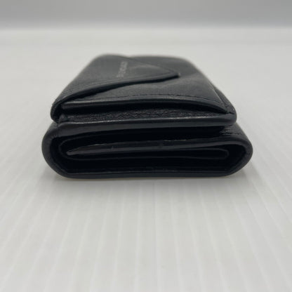 【中古品】【メンズ】 BALENCIAGA バレンシアガ PAPIER MINI WALLET 391446 DLQON ペーパー ミニ ウォレット 三つ折り財布 181-260804-yo-05-tei カラー：ブラック 万代Net店