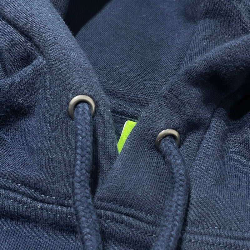 【中古品】【メンズ】 HUF ハフ LOGO PRINT PULLOVER HOODIE ロゴ プリント プルオーバー フーディー 長袖 トップス パーカー 142-260808-sa-08-tei サイズ：L カラー：ネイビー 万代Net店