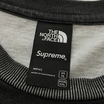 【中古品】【メンズ】 SUPREME シュプリーム × THE NORTH FACE ザ ノース フェイス 別注コラボ PIGMENT 22AW PRINTED L/S ピグメント 2022年秋冬 プリンテッド ロングスリーブ 長袖 トップス 149-260803-sa-18-tei サイズ：XL カラー：グレー 万代Net店
