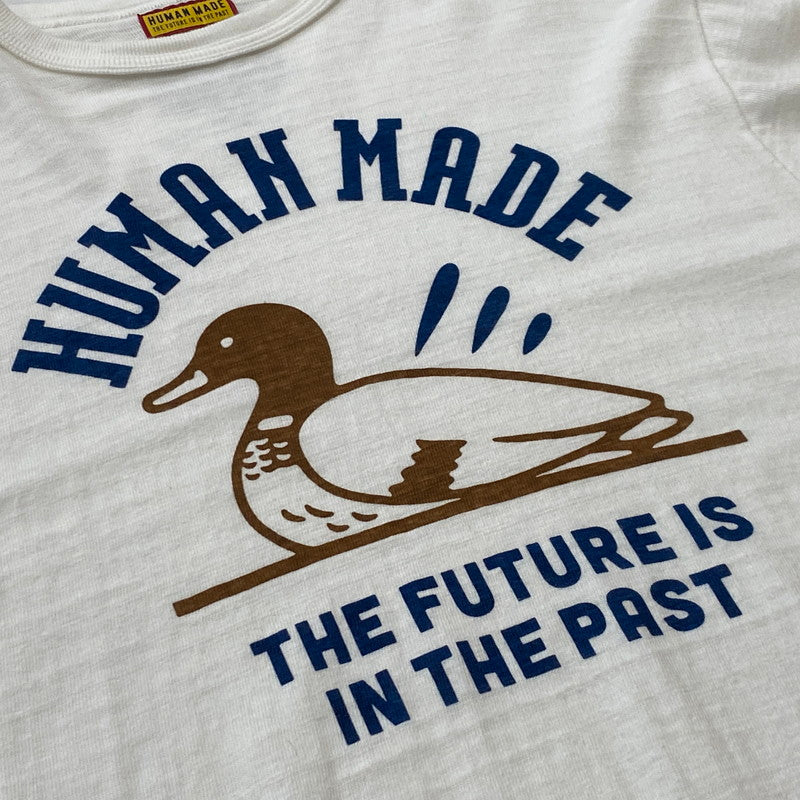 【中古品】【メンズ】 HUMANMADE ヒューマンメイド DUCK PRINT TEE ダック プリント Tシャツ 半袖 トップス 142-260803-sa-15-tei サイズ：M カラー：ホワイト 万代Net店