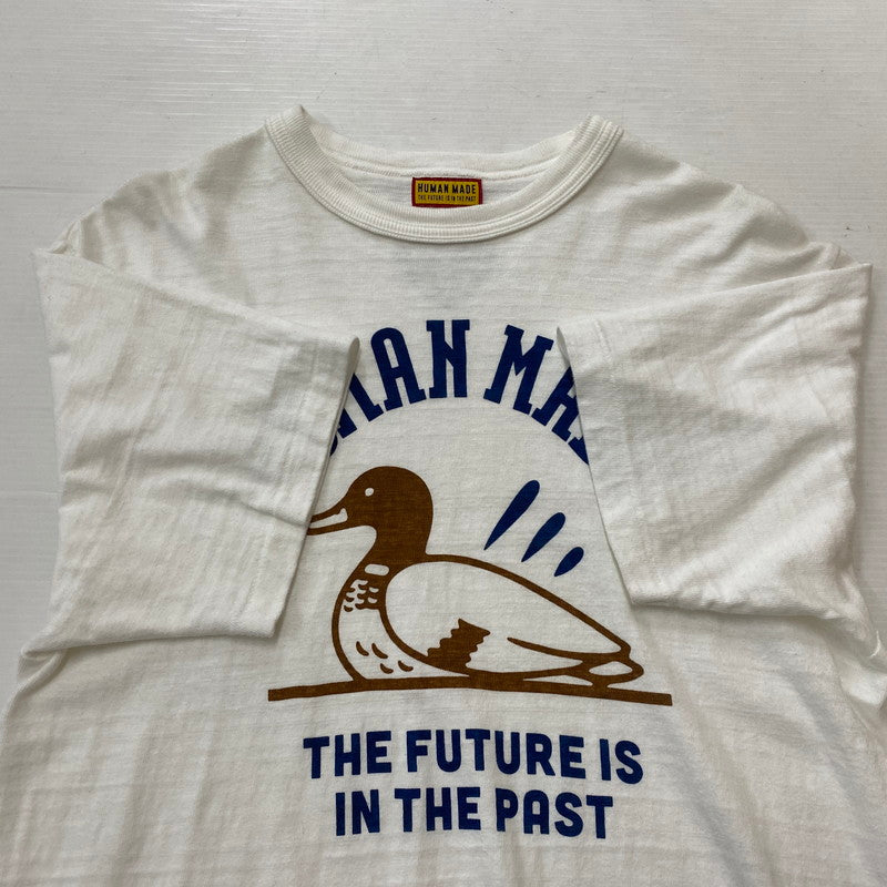 【中古品】【メンズ】 HUMANMADE ヒューマンメイド DUCK PRINT TEE ダック プリント Tシャツ 半袖 トップス 142-260803-sa-15-tei サイズ：M カラー：ホワイト 万代Net店