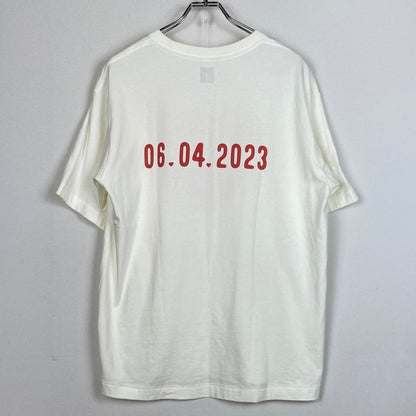 【中古品】【メンズ】 HUMANMADE ヒューマンメイド HEART LOGO TEE ハート ロゴ Tシャツ 半袖 トップス 142-260803-sa-16-tei サイズ：L カラー：ホワイト 万代Net店