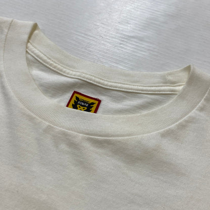 【中古品】【メンズ】 HUMANMADE ヒューマンメイド HEART LOGO TEE ハート ロゴ Tシャツ 半袖 トップス 142-260803-sa-16-tei サイズ：L カラー：ホワイト 万代Net店