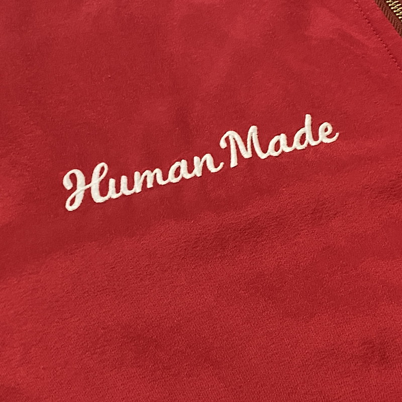 【中古品】【メンズ】 HUMANMADE ヒューマンメイド SATIN JACKET HM28JK046 サテン ジャケット アウター 142-260803-sa-09-tei サイズ：L カラー：レッド 万代Net店