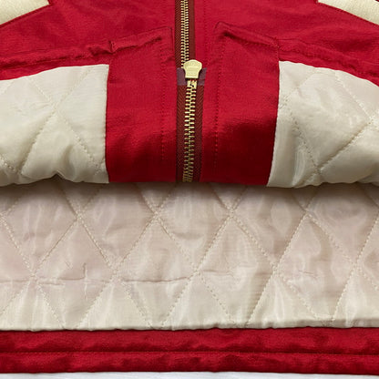 【中古品】【メンズ】 HUMANMADE ヒューマンメイド SATIN JACKET HM28JK046 サテン ジャケット アウター 142-260803-sa-09-tei サイズ：L カラー：レッド 万代Net店