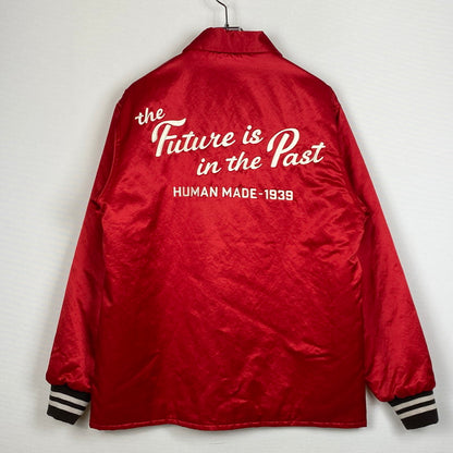 【中古品】【メンズ】 HUMANMADE ヒューマンメイド SATIN JACKET HM28JK046 サテン ジャケット アウター 142-260803-sa-09-tei サイズ：L カラー：レッド 万代Net店