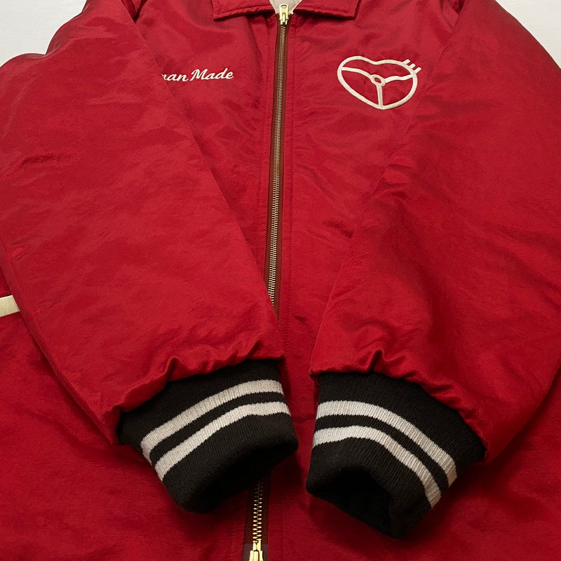 【中古品】【メンズ】 HUMANMADE ヒューマンメイド SATIN JACKET HM28JK046 サテン ジャケット アウター 142-260803-sa-09-tei サイズ：L カラー：レッド 万代Net店