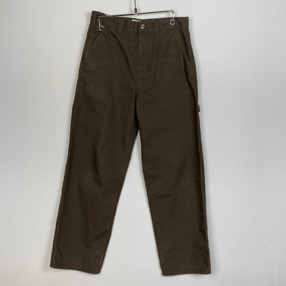 【中古品】【メンズ】 STUSSY ステューシー CARPENTER PANT CANVAS 116722 カーペンター パンツ キャンパス ボトムス 153-260803-sa-22-tei サイズ：28 カラー：ブラウン 万代Net店
