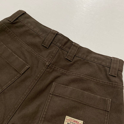 【中古品】【メンズ】 STUSSY ステューシー CARPENTER PANT CANVAS 116722 カーペンター パンツ キャンパス ボトムス 153-260803-sa-22-tei サイズ：28 カラー：ブラウン 万代Net店