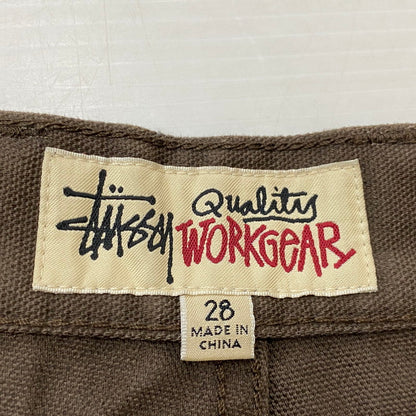 【中古品】【メンズ】 STUSSY ステューシー CARPENTER PANT CANVAS 116722 カーペンター パンツ キャンパス ボトムス 153-260803-sa-22-tei サイズ：28 カラー：ブラウン 万代Net店
