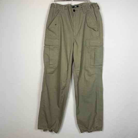 【現状渡し品】【メンズ】 STUSSY ステューシー RIPSTOP MILITARY CARGO 116668 リップストップ ミリタリー カーゴ ボトムス 153-260803-sa-23-tei サイズ：32 カラー：カーキ 万代Net店