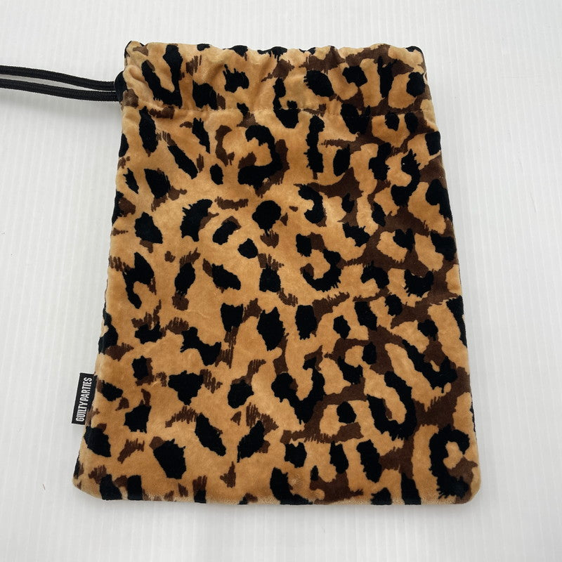 【中古品】【メンズ/レディース】 WACKO MARIA ワコマリア × PORTER ポーター 別注コラボ LEOPARD SHOULDER PAUCH レオパード ショルダーポーチ カバン 巾着 188-260804-yo-06-tei カラー：レオパード 万代Net店