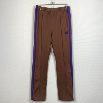 【中古品】【メンズ】 NEEDLES ニードルス 19AW NARROW TRACK PANT-POLY SMOOTH FK194 2019年秋冬 ナロー トラック パンツ ポリスムース ボトムス 151-260803-sa-24-tei サイズ：XS カラー：ブラウン 万代Net店