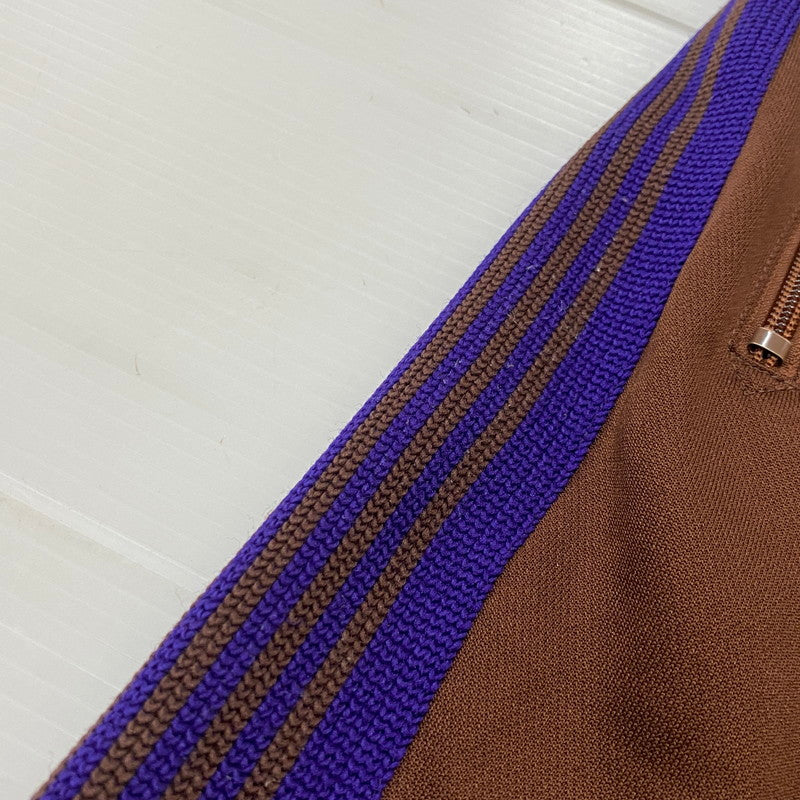 【中古品】【メンズ】 NEEDLES ニードルス 19AW NARROW TRACK PANT-POLY SMOOTH FK194 2019年秋冬 ナロー トラック パンツ ポリスムース ボトムス 151-260803-sa-24-tei サイズ：XS カラー：ブラウン 万代Net店