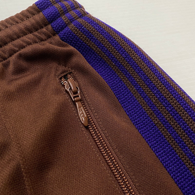 【中古品】【メンズ】 NEEDLES ニードルス 19AW NARROW TRACK PANT-POLY SMOOTH FK194 2019年秋冬 ナロー トラック パンツ ポリスムース ボトムス 151-260803-sa-24-tei サイズ：XS カラー：ブラウン 万代Net店