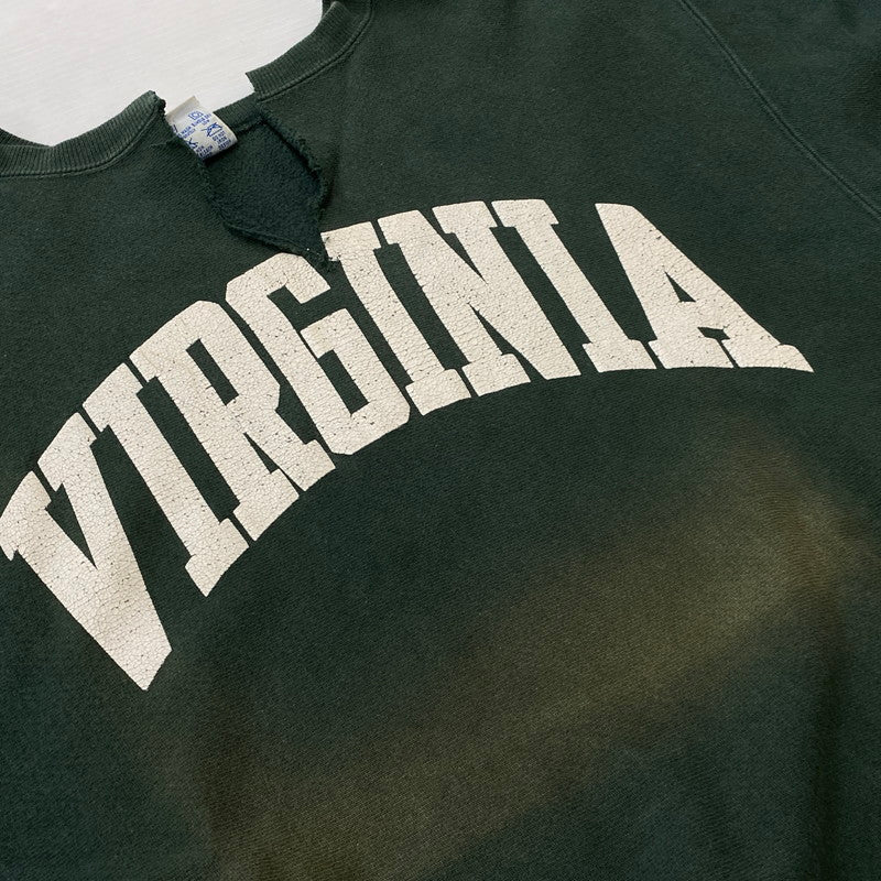 【現状渡し品】【メンズ】 CHAMPION チャンピオン 90's REVERSE WEAVE SWEAT "VIRGINIA" リバース ウェーブ スウェット バージニア 長袖 トップス トレーナー 145-260803-sa-13-tei サイズ：XL カラー：グリーン 万代Net店