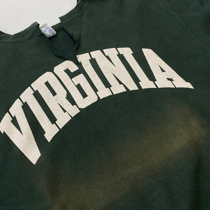 【現状渡し品】【メンズ】 CHAMPION チャンピオン 90's REVERSE WEAVE SWEAT "VIRGINIA" リバース ウェーブ スウェット バージニア 長袖 トップス トレーナー 145-260803-sa-13-tei サイズ：XL カラー：グリーン 万代Net店