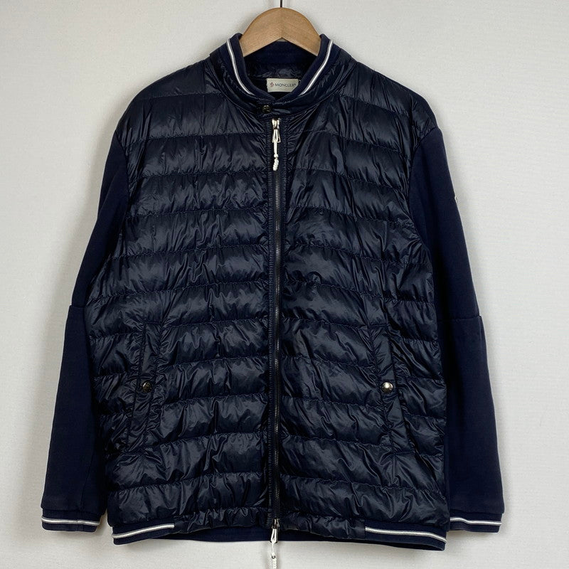 【中古品】【メンズ】 MONCLER モンクレール MAGLIA CARDIGAN B10918400900 マグリア カーディガン アウター 141-260803-sa-08-tei サイズ：XXL カラー：ネイビー 万代Net店