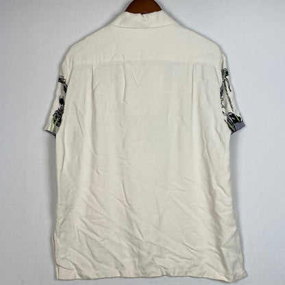 【中古品】【メンズ】 STAR OF HOLLYWOOD スター オブ ハリウッド PULLOVER S/S SHIRT プルオーバー ショート スリーブ シャツ 半袖 トップス 145-260803-sa-03-tei サイズ：M カラー：ホワイト 万代Net店