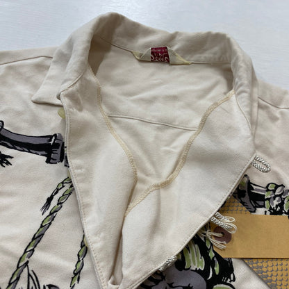 【中古品】【メンズ】 STAR OF HOLLYWOOD スター オブ ハリウッド PULLOVER S/S SHIRT プルオーバー ショート スリーブ シャツ 半袖 トップス 145-260803-sa-03-tei サイズ：M カラー：ホワイト 万代Net店