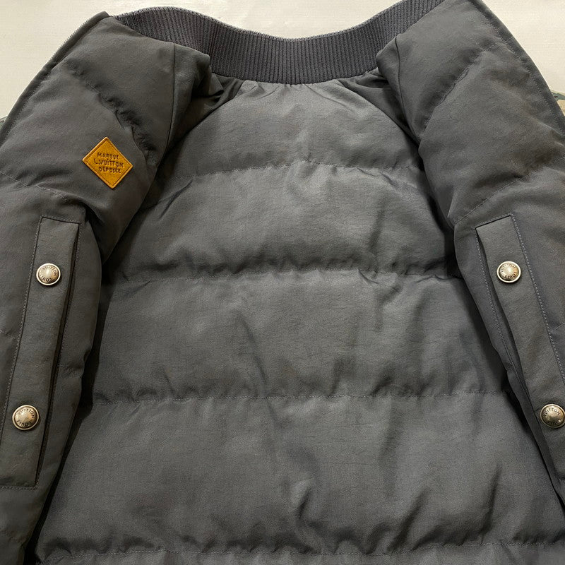 【中古品】【メンズ】 LOUIS VUITTON ルイ ビトン × NIGO REVERSIBLE ニゴー 別注コラボ リバーシブル PUFFER JACKET パファー ジャケット アウター 179-260803-sa-10-tei サイズ：46 カラー：グレー×カモ 万代Net店