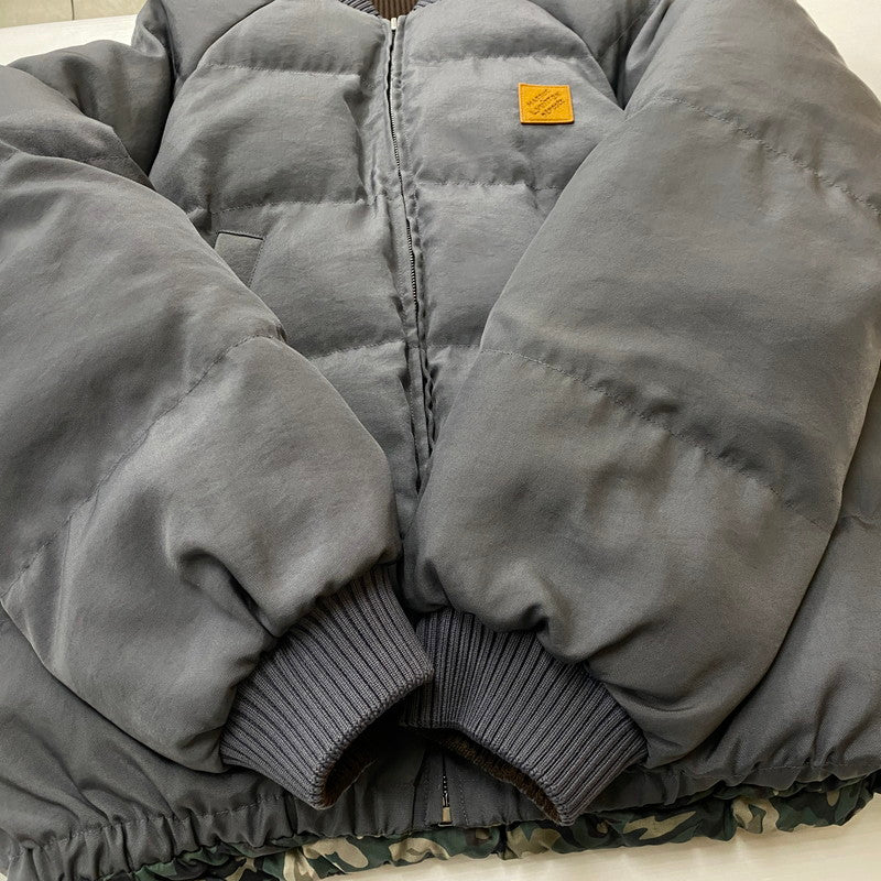 【中古品】【メンズ】 LOUIS VUITTON ルイ ビトン × NIGO REVERSIBLE ニゴー 別注コラボ リバーシブル PUFFER JACKET パファー ジャケット アウター 179-260803-sa-10-tei サイズ：46 カラー：グレー×カモ 万代Net店