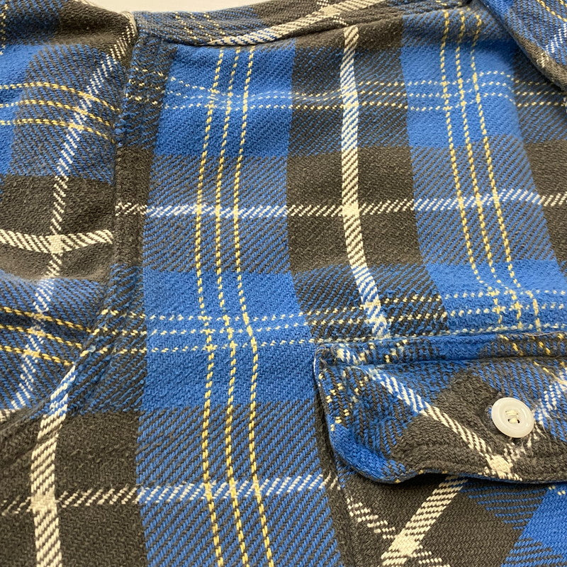 【中古品】【メンズ】 BIG MAC ビック マック 60's VINTAGE HEAVY FLANNEL L/S SHIRT 60年代 ヴィンテージ ヘビー フランネル ロングスリーブ シャツ 長袖 トップス 145-260803-sa-04-tei サイズ：XL カラー：ブルー 万代Net店