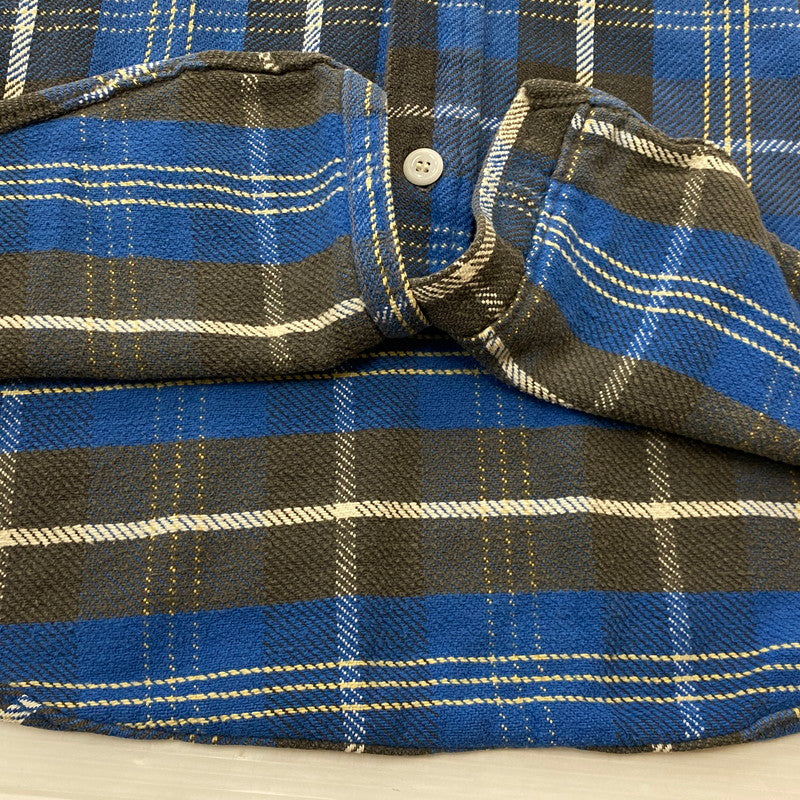 【中古品】【メンズ】 BIG MAC ビック マック 60's VINTAGE HEAVY FLANNEL L/S SHIRT 60年代 ヴィンテージ ヘビー フランネル ロングスリーブ シャツ 長袖 トップス 145-260803-sa-04-tei サイズ：XL カラー：ブルー 万代Net店