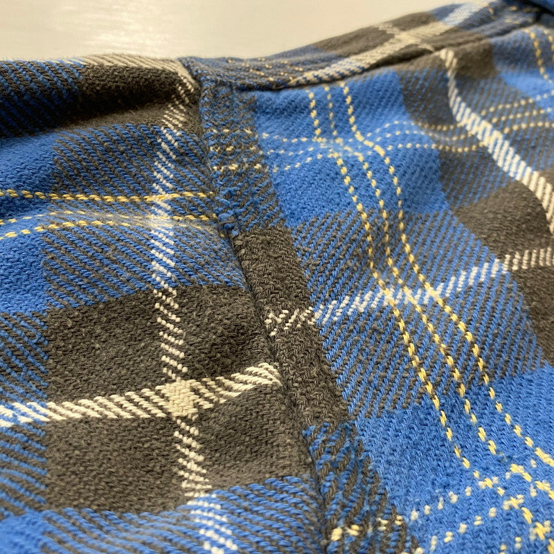 【中古品】【メンズ】 BIG MAC ビック マック 60's VINTAGE HEAVY FLANNEL L/S SHIRT 60年代 ヴィンテージ ヘビー フランネル ロングスリーブ シャツ 長袖 トップス 145-260803-sa-04-tei サイズ：XL カラー：ブルー 万代Net店